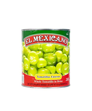 Whole Green Tomatoes, Can 2840g - Drained Weight 1560g - Tomatillos Enteros EL MEXICANO, 2840g