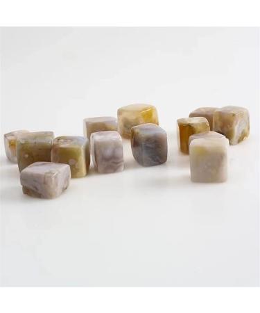 Stone 10pc 20mm-25mm Natural Flower Agate Cube Diamond Polish Quartz Crystal for Home Decoration Natural Stones Household yuebang Stone Mineral Specimen - Buy Online on GoSupps.com