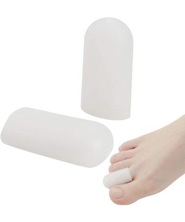 Silicone Gel Big Toe Cap (2PAIR) - Toe Sleeve for Missing or Ingrown Toenails - Prevents Corns/Callus & Blisters - Avoid Toe Friction Injury - Unisex - Foot Care (for Small Toe) by PEDIMEND - Buy Online on GoSupps.com