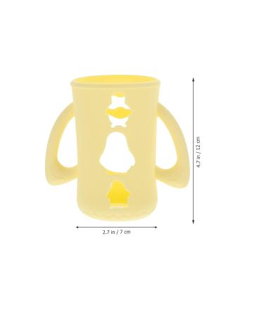 EXCEART Silicone Baby Bottle Covers 4pcs Mixed Color | Bottle Protectors for Infant Bottles 12X7CM - Buy Online on GoSupps.com