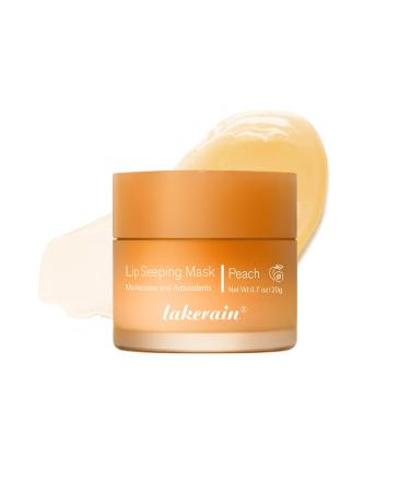 Lip Sleeping Mask lip Mask With Vitamin C Antioxidants lip Mask Overnight Improves Dryness Nourishes And Hydrates Brighten Lip Colour Reduce Lip Lines 0.7 Fl Oz (01#peach)