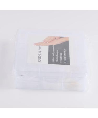BNG Dual Nail Forms Gel Builder Extension Nails - 288 Pcs Transparent Poly Acrylic Nail Tips with Full Coverage and Dual Forms - DIY Nail Art Salon Tool Mold - Buy Online on GoSupps.com