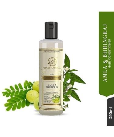 Amla & Bhringraj Hair Conditioner - Anti-Hair Fall Nourishing Paraben & Silicone-Free - 210ml for All Hair Types | Healthy Hair Solution - Buy Online on GoSupps.com