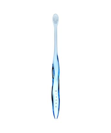 MISOKA ISM Toothbrush SORA (Sky Blue) Mineral-Coated Bristles Designer's Model Premium Toothbrush Made in Japan Japanese Craftsmanship
