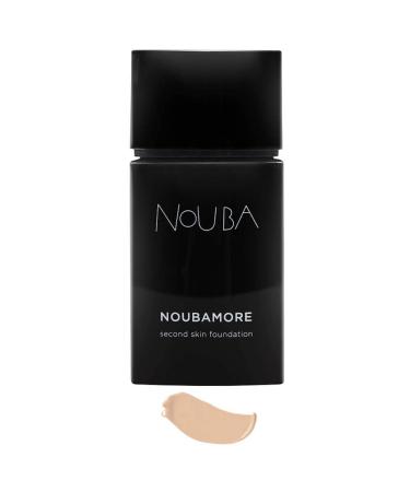 Noubamore Second Skin Foundation by Nouba - Long Lasting Coverage With Jojoba Extract Luminous Makeup Light Texture - Nude Skin Effect - Smoothes & Nourishes  Blends Perfectly (Color 83)