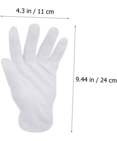 16 Pairs White Cotton Gloves Tool Gloves Black Cotton Gloves Warm Gloves Cotton Inspection Gloves Ladies Mittens Polishing Gloves Industrial Gloves Soft Jewelry Work - Buy Online on GoSupps.com