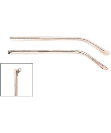 Veerji Glasses Replacement Bars - Iron Frame Repair Accessories - Clear Rose Gold Metal Brackets - Universal Plastic Parts for Single-Tooth Placement (1 Pair) - Buy Online on GoSupps.com
