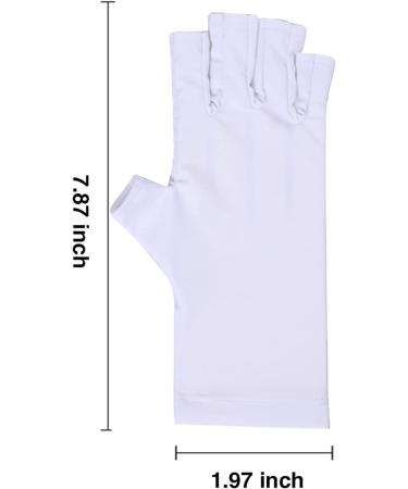 Shop UV Shield Gloves for Nail Care | Manicure & Nail Art Protection - White UV Protection Gloves - Buy Online on GoSupps.com