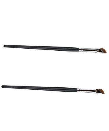 Healeved 2pcs Eyebrow Brush Flat Concealer Brush Makeup Supplies Makeup Brush Wand Flat Makeup Brush Angled Brow Brush Thin Eyeliner Brush Angled Makeup Brush Angled Concealer Brush