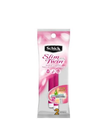 Schick Slim Twin Disposable Double Blade Razors 2 pk