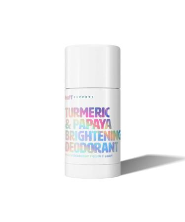 Buff Experts Turmeric & Papaya Brightening Deodorant - Plant-Based  Cruelty-Free  Beegan Formula - Corrects Underarm Dark Spots & Fades Discolouration - Brightens & Evens Armpit Skin Tone