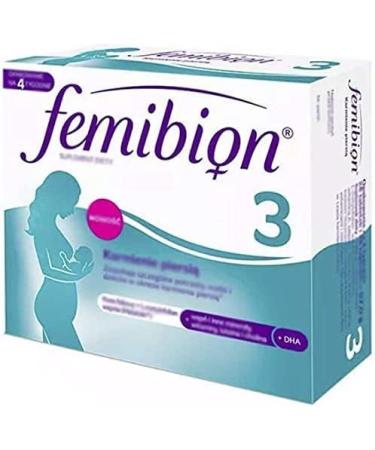 FEMIBION Natal 3: Vitamin Complex for Breastfeeding Women - 28 Pills & 28 Capsules - Buy Online on GoSupps.com