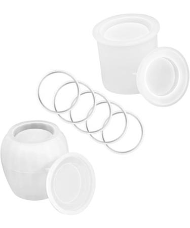 EXCEART 3 Sets Sealed Can Mold Bottle Crafts Silicone Molds Decorative Bowls DIY Pot Storage Box Epoxy As Shownx3pcs 10.50X10.50X10.10CMx3pcs - Buy Online on GoSupps.com