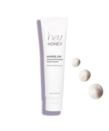 Hey Honey Skincare Hands On | Hydrating Extremely Dry Hand & Elbow Cream | Shea Butter, Honey & Propolis | Soften, Brighten & Protect Skin | 2.2 Oz - Buy Online on GoSupps.com