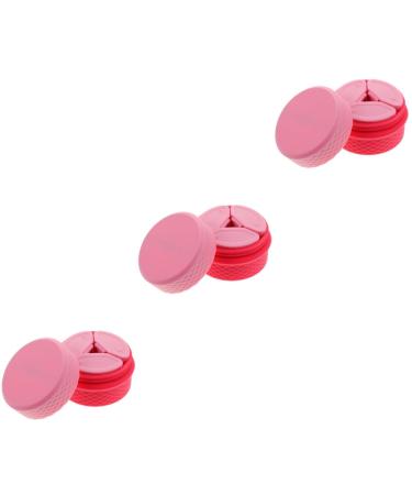 Beaupretty 3 Sets Cream box cosmetic empty jar body butter jar makeup pots container silicone cosmetic container makeup cream jar empty makeup pot salve jar travel Silica gel Storage Box care