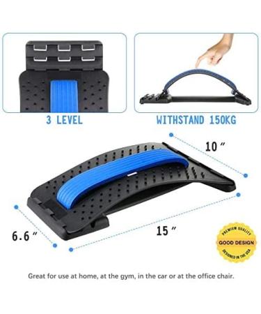 Back Stretcher Support for Lumbar Pain Relief - Multi-Level Spine Deck Massager for Herniated Disc, Sciatica, Scoliosis - Upper and Lower Back Stretching Device - Buy Online on GoSupps.com