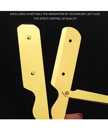 PHTOIT Razor Blade Folding Shaving Knife - Professional Stainless Straight Barber Razor for Men - Manual Beard Grooming Tool - Buy Online on GoSupps.com