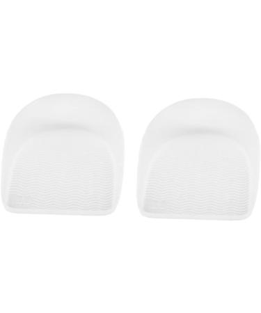 FRCOLOR Silicone Insoles for Plantar Fasciitis - Comfortable Heel Cushions & Half Inserts for High Heels - White 10x6x1cm - Buy Online on GoSupps.com