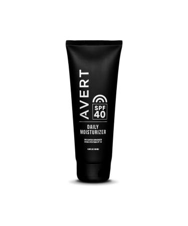 AVERT Moisturizer with SPF 40 | Unscented  No Octinoxate  No Oxybenzone  Ultra Lightweight  Face Sunscreen  Travel Size  No White Cast
