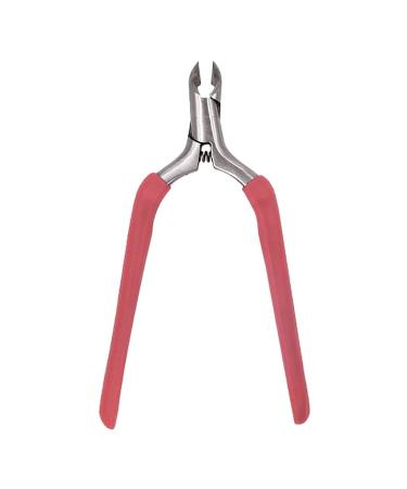 Cuticle Trimmer Manicure Peeling Scissors Stainless Steel for Fingernails Red 11x6 cm