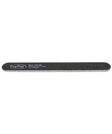 ForPro Nail Foam Boards 100/180 Grit Double-Sided Manicure Nail Files - Black, 7L x .75W, 50-Count (Pack of 1) - Buy Online on GoSupps.com