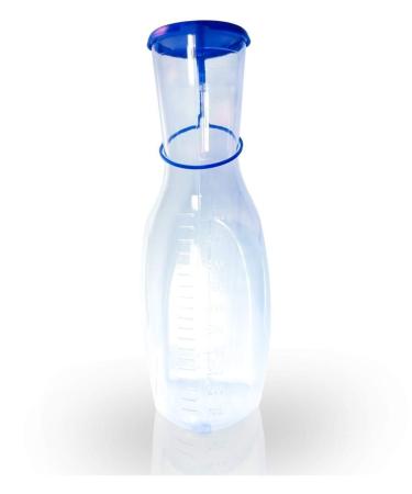 URINE BOTTLE for men plastic crystal clear 1 pc