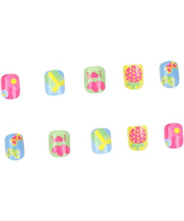 minkissy 2 Sets Nail Art Decals Eco-friendly Nail Stickers Colorful Kids Nail Stickers Kids Art Fake Nail Kids False Nail Cartoon Child Finished Nail Art - Buy Online on GoSupps.com