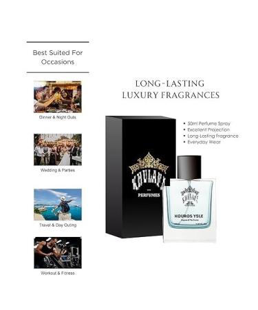 EMS Kourros YSLe Perfume For Men | Woody Aromatic Fragrances | Long Lasting Mens Perfume | Fragrance Sutaible for Any Occasion | Gift For Him - Buy Online on GoSupps.com