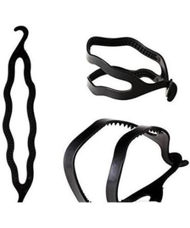 6-Piece Plastic Bun Maker Curler/Hair Holders - Twist, Clip, and Style with Ease! - Buy Online on GoSupps.com