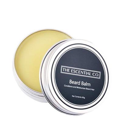 The Escential Co. - Beard Balm - Mens Grooming for Hair and Beard with Jojoba and Almond Oil 60g
