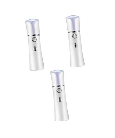 FOMIYES 3 pcs Humidifier Charging White Evaporator Hydrator Handheld Usb Cold Nano Spray Face 14.1x4cmx3pcs Whitex3pcs