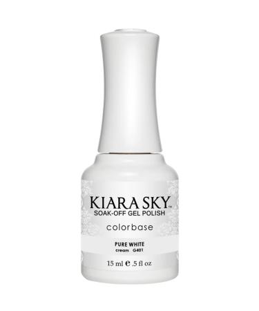 Kiara Sky Professional Nails Soak Off LED UV Gel Polish - Pure White G401