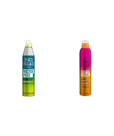 TIGI Bed Head Extra Hold 10.3oz Flexible Hold Hairspray 12.1oz Shiny Glossy Frizz Control Styling Bundle