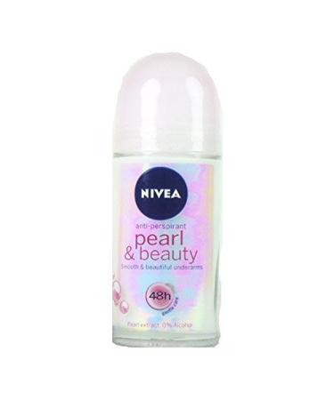 Nivea Deodorant Roll-on 1.7 Fluid Ounce (PEARL & BEAUTY SINGLE)