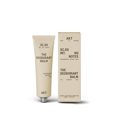 AKT THE DEODORANT BALM. Award winning multi-use natural deodorant. Plastic Free. Gender Free. Aluminium Free. 100% effective 1 tube lasts up to 3 months. SC.00 NO NOTES. 1.7 Ounce SC.00 NO NOTES: Unfragranced Nothing Nada