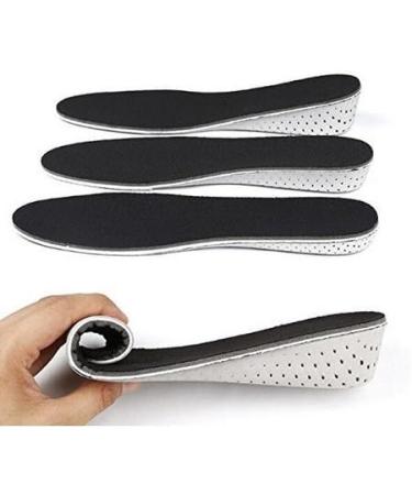 1Pair Memory Foam Height Increase Insoles - 4.3cm Lifts for Short Boots - Unisex Men Women - Breathable & Invisible Heel Inserts - Buy Online on GoSupps.com