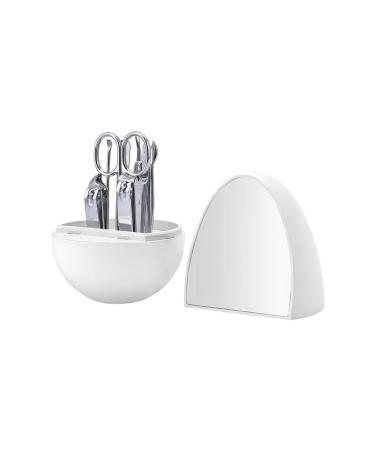 Nail Clipper Set Nail Art Set Professional Pedicure Set Nail Beauty Set Carbon Steel Nail Clipper Set (8-Piece Set) Nail Clipper Kit (Color : Silver8)