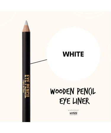 Kiss New York Professional Slim Eye Pencil - Creamy White Eyeliner for Smooth, Long-Lasting, Natural Eye Makeup - Water-Resistant Formula - Buy Online on GoSupps.com