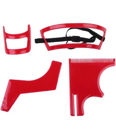 beard shaping tool kit Beard Shaping Tool Kit Neckline Shaving Template Guide Set for Men Hair Styling Red - Buy Online on GoSupps.com