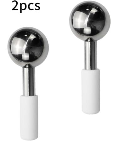 Face Ice Ball Stainless Steel Massage Roller - 2pcs Facial Ice Massager for Beauty & Skincare - Buy Online on GoSupps.com