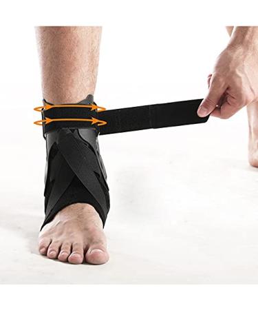 Adjustable Ankle Brace with Splint for Men & Women - Breathable Compression Support for Sprains Tendonitis & Injury Recovery | International Shipping Available - Buy Online on GoSupps.com