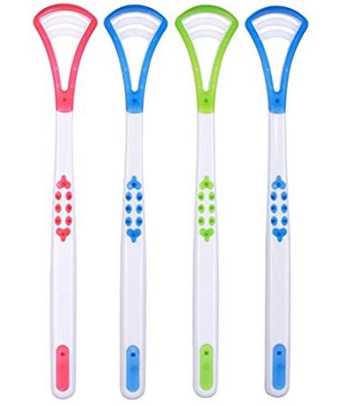 Garden Of Arts Tongue Cleaner Scrapers for Oral Care Tounge Scrapers Brush Great for Adult Kids (2 Pack)