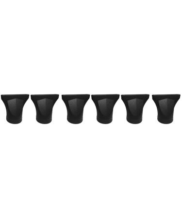 NOLITOY Hair Dryer Attachment: 6pcs Universal Nozzle Hair Dryer Replacement Plastic Blower Nozzle Salon Hairdressing Tool of Blow Flat Hair Salon Only for Salon Home
