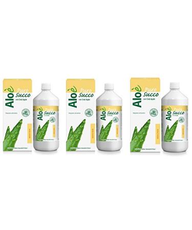 Erboristeria Magentina Erboristeria Magentina Aloe - pure Aloe Vera juice and pulp 3 x 1000 ml 3 liters