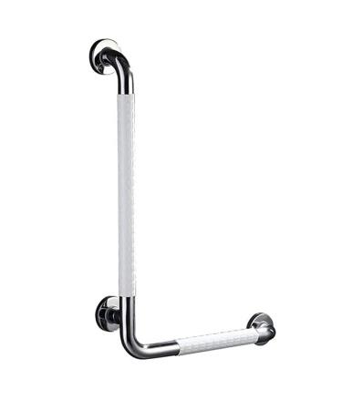 Bathroom Grab Bars L Shaped Tub Handle Right Angle Chrome Stainless Steel Grab Bar Non-Slip Bathroom Mounted Hand Rail Shower Han
