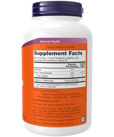 Now Foods D-Mannose Pure Powder 6 oz - Natural Urinary Health Support - Buy Online on GoSupps.com