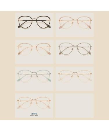 Shop Newada Round Retro Reading Glasses for Women - Pink +2.00 Blue Light Blocking Comfortable Metal Design - Buy Online on GoSupps.com