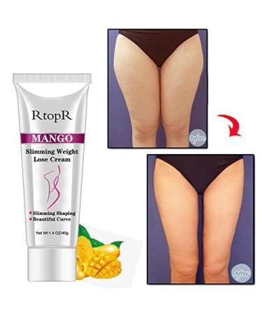 Slimming Cream for Tummy & Waist - Hot Weight Loss & Anti-Cellulite Cream - Natural Mango (2 Pack) - Firming Stomach Fat Burner - Buy Online on GoSupps.com