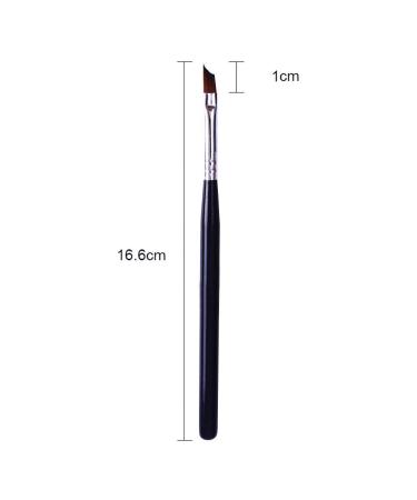 French Tip Nail Brush with Black Handle - Oblique Head UV Gel Acrylic Painting Pen | Pack of 1 - Buy Online on GoSupps.com