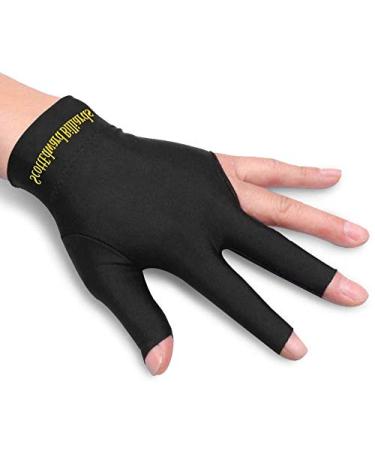Billiard gloves with 3 fingers snooker-queue gloves for women and men for billiard shooters caroma pool snooker queue sport elastic lycra left or right hand 10 pieces black - Buy Online on GoSupps.com